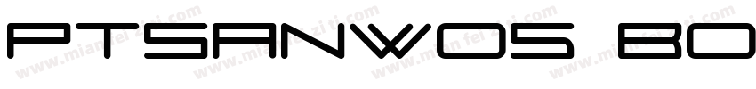 ptsanwo5 bold字体转换